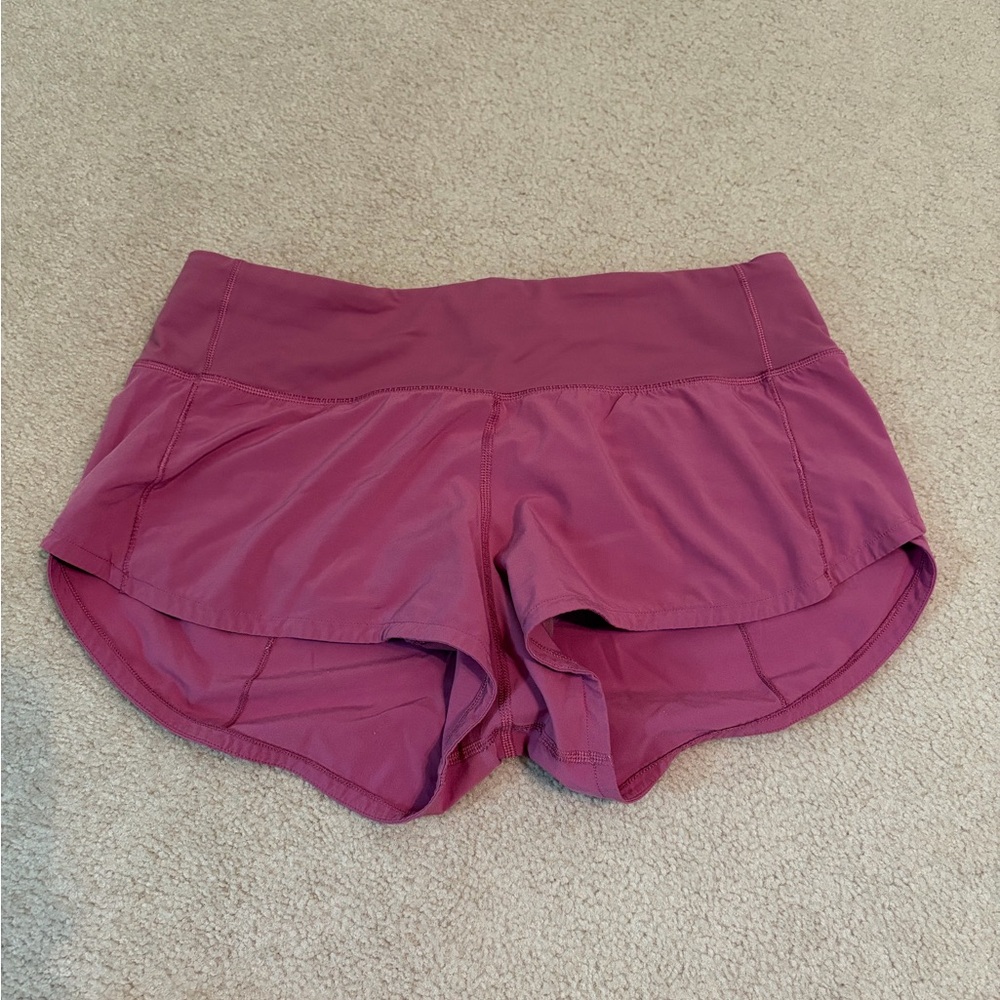lululemon athletica Mauve Speed Up Shorts 2.5”